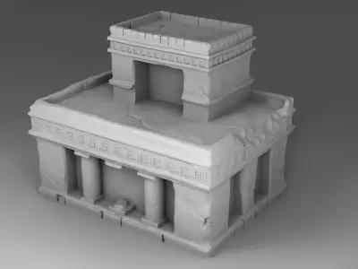 Large tample of Maya 3D print model