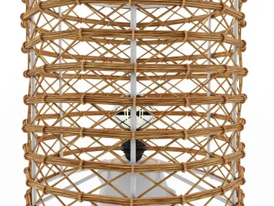 bamboo lamp 13 3D model
