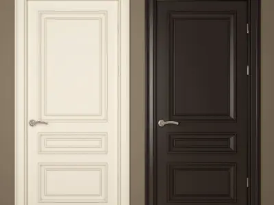 Classic door 04 3D model