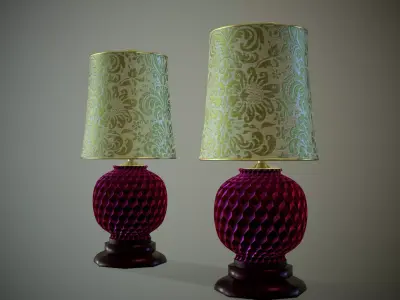 Table Lamp Low-poly 3D model