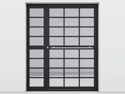 Aluminium door 251 3D model