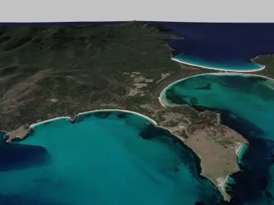 Mariah island Australia 3D model