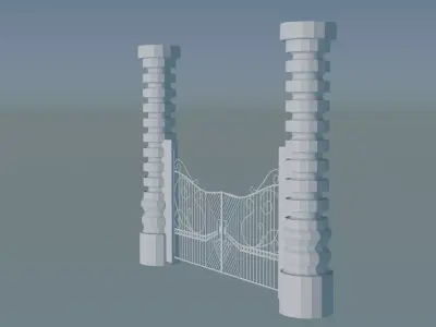 Gateway Exterior Gate 3D print model