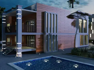 modern house 3D model
