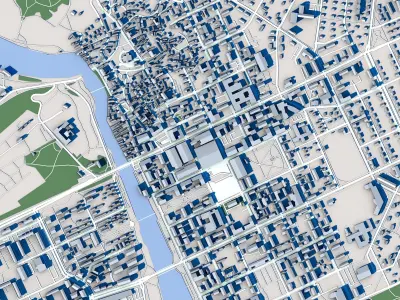 Porvoo City Finland 3D model