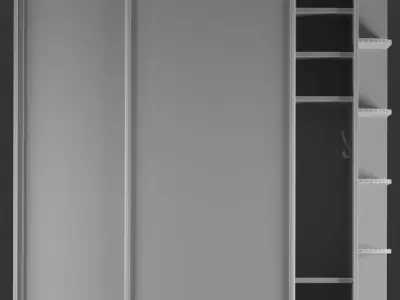 Closet Low-poly 3D model