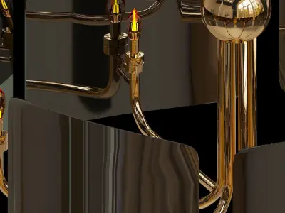 Polly 6-Light Chandelier 3D model