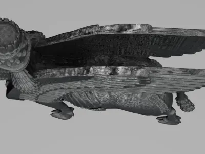 Assyrian door guard 3D print model