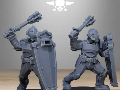 GrimGuard Enforcers 3D print model