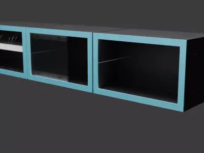 Retail Display Box with LED Lighting 3D model