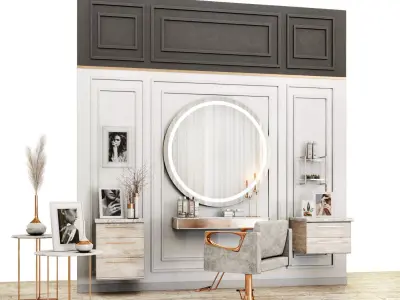 Beauty salon03- classic Low-poly 3D model