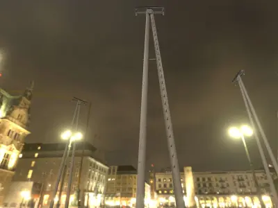 Wooden Electricity Pole without Ladder - Object 039 Low-poly 3D model