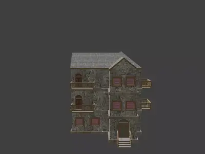 House Model 23 Low-poly 3D model