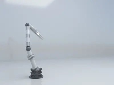 Animated Robot Hand using Bones  Low-Poly 3D  Low-poly 3D model