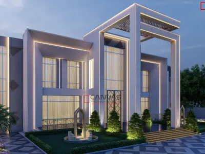 High Quality 3D Exterior Scene Day and Evening  Lumion 10  3D model