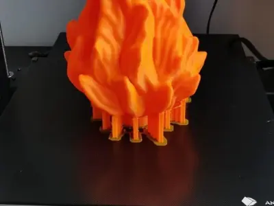 Flame lampshade 3D print model