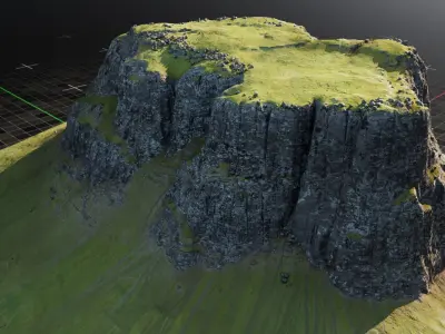 Iceland Mountain 4 3D model