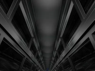 Sci Fi Tunnel 3D model 36