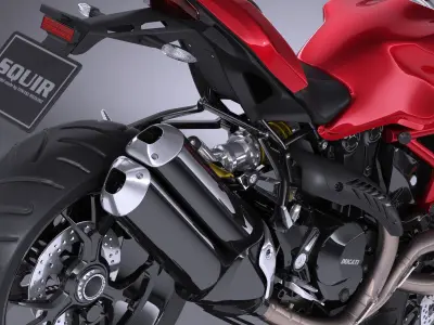 Ducati Monster 1200R 2017 3D model