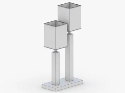 1385 - Table Lamp Low-poly 3D model