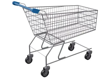 Shopping Cart V2 Low-poly 3D model