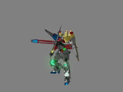 Attacker Gundam 20 3D model