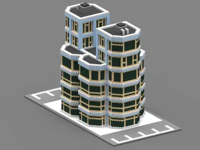 House Voxel - 30 Low-poly 3D model