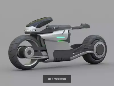 CONCEPT BIKE COLLECTION 02 3D Model Pack