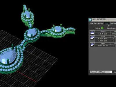 Pendant 0044 3D print model