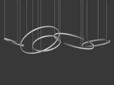 Octane Chandelier Collection 3D model