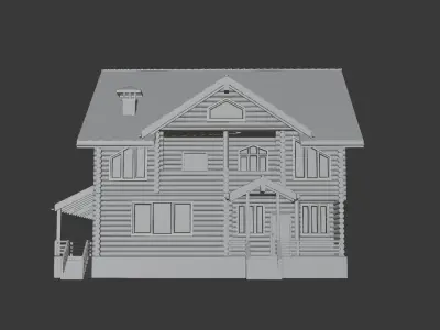Log House 3D model
