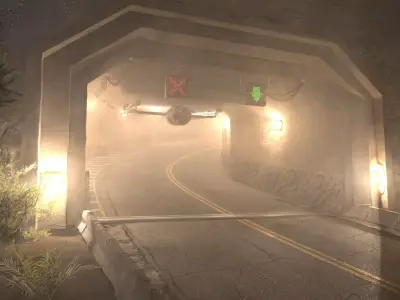 Eternity Pass Canyon Low-poly 3D model