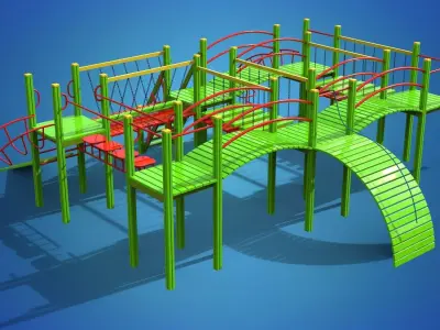 Playground for kids 3D model