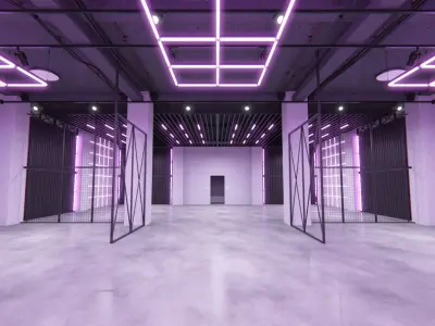 Neon Urban Room 2 3D model