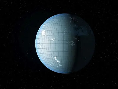 Earth 3d max corona rander 3D model