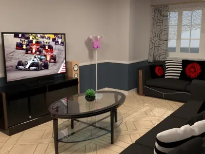 Fully Furnished Detached House 3D model