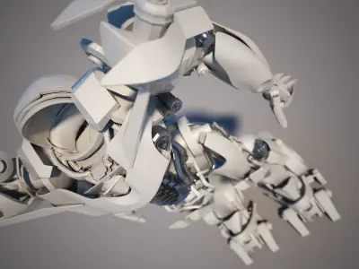 sci robot 3D model