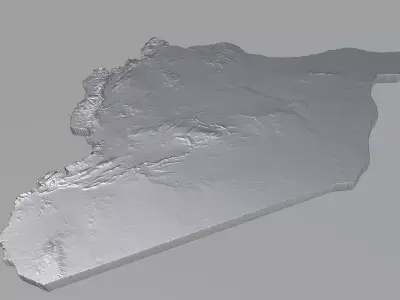Syria Terrain Country 3D model