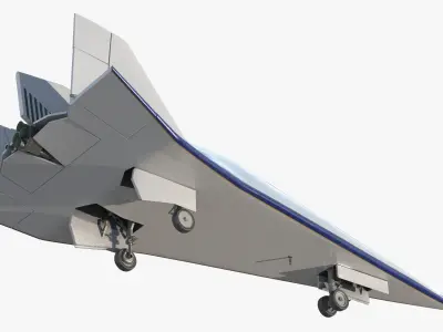 Advanced Tactical Air Superiority Fighter 3D model