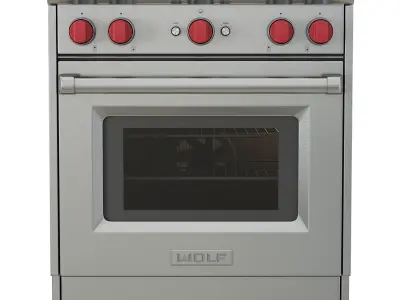 Wolf GR304LP Freestanding Gas 3D model