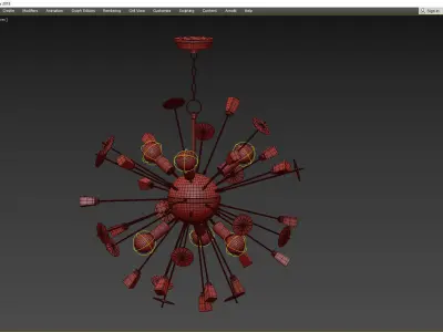 LIBERTY CHANDELIER Low-poly 3D model