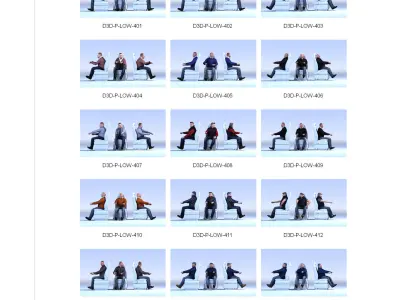 DOSCH 3D - LO-POLY PEOPLE VOL 5 3D model