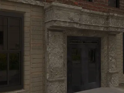 Building 01 Low-poly 3D model