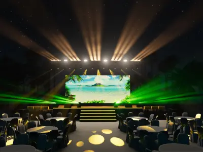 3d stage design - 5 design 3d model  Texture