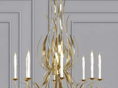Longleaf Chandelier 3D model