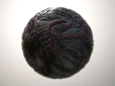 Material Skin Monster 15 Seamless PBR Texture Texture