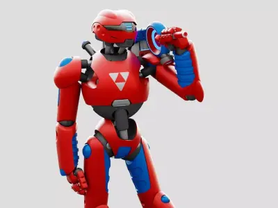BATTLE DROID ZHOUMI  RIGGED 3D model