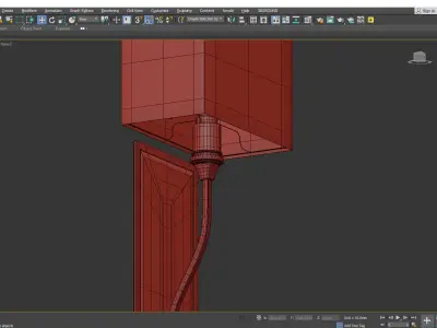 Selkirk Sconce Low-poly 3D model