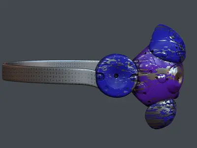 Gas mask helmet 3d model scifi Low-poly Low-poly 3D model