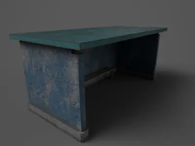 Bus Stops Low-poly 3D model